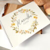Personalizowany album dla dziecka z imieniem wianek kwiatowy